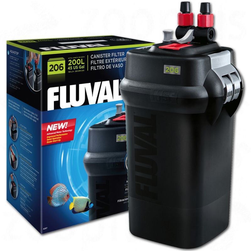 FLUVAL 206 filtr zewnętrzny, kubełkowy do akwarium 200 litrów dla rybek