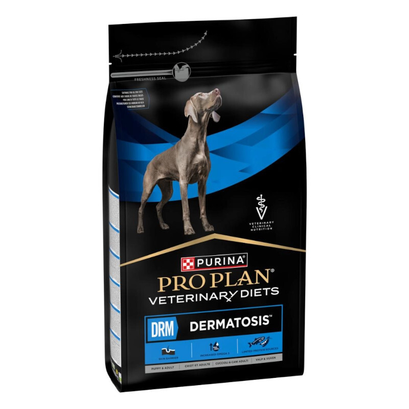 PURINA PRO PLAN Veterinary Diets DRM Dermatosis - karma dla psa z problemami alergicznymi