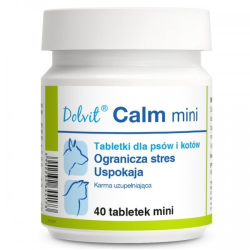 DOLVIT Calm Mini 40 tabletek - preparat uspokajający dla psów ras małych i kotów