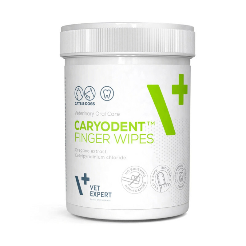 VETEXPERT CARYODENT FINGER WIPES - czyściki do zębów dla psa i kota 50 szt.
