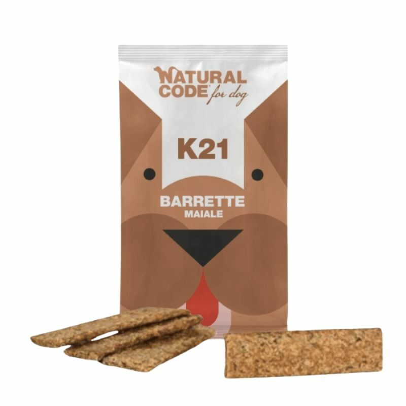 Natural Code Dog Snack K21 - przysmaki dla psa, wieprzowina 4x25g