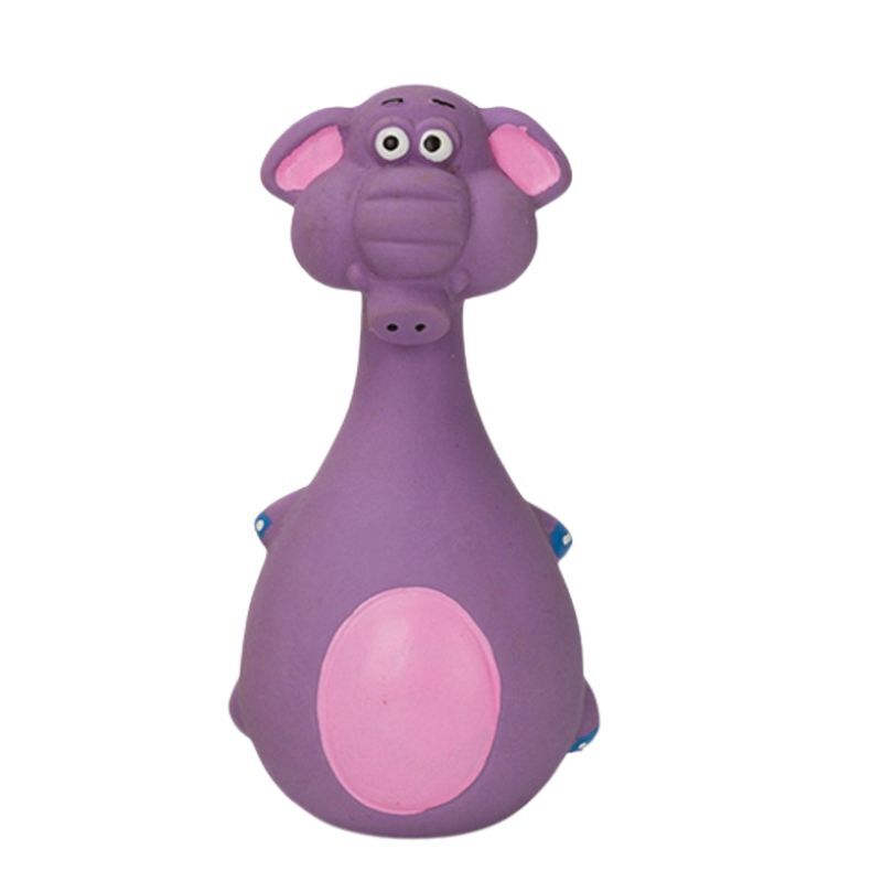 Barry King - fioletowy słoń - lateksowa zabawka dla psów, 13 cm