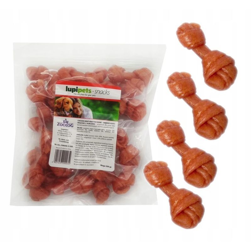 LUPIPETS SNACK - Miękkie kości wiązane z jagnięciny, 500g