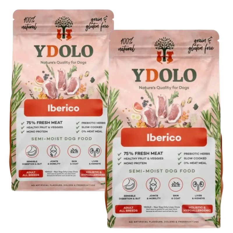 YDOLO Iberico 2 x 2,5kg – półwilgotna karma dla psów dorosłych z wieprzowiną