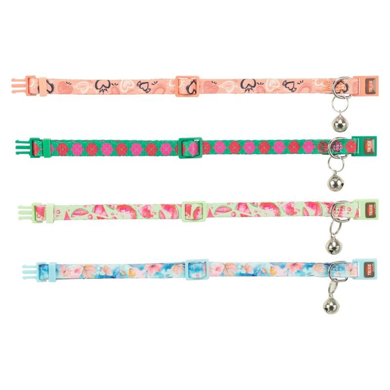 Trixie – obroża dla kota Flower Power – 19–31 cm / 10 mm – różne kolory