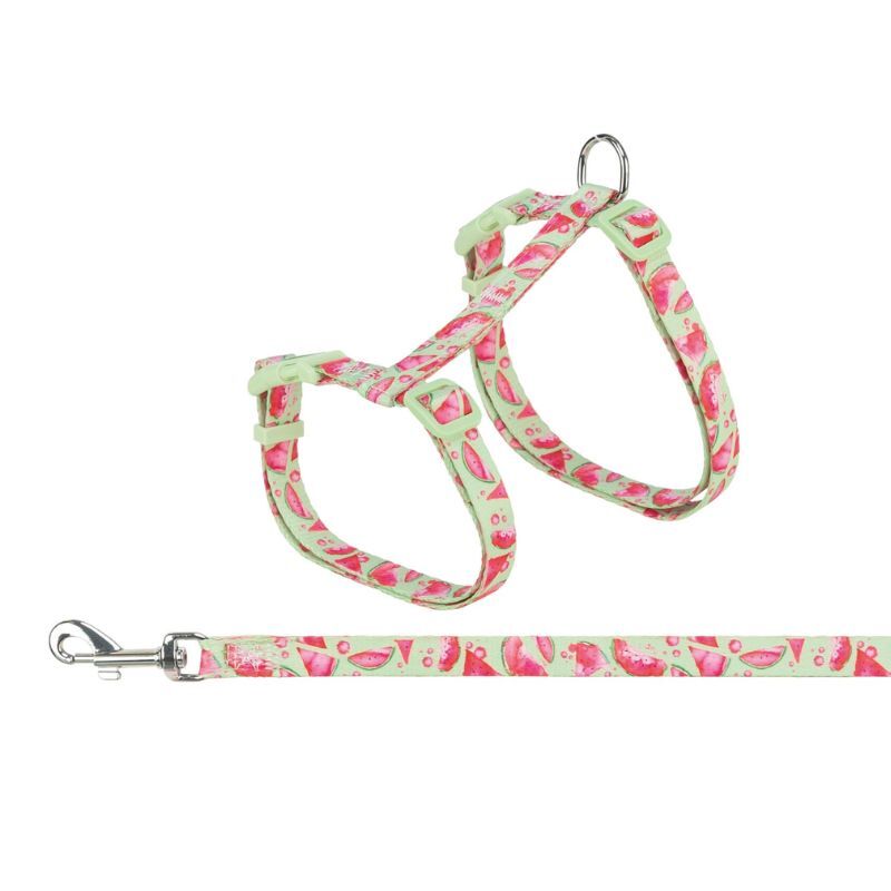 Trixie – szelki dla kota ze smyczą Flower Power – 35–59 cm / 13 mm – smycz 1,20 m – różne kolory
