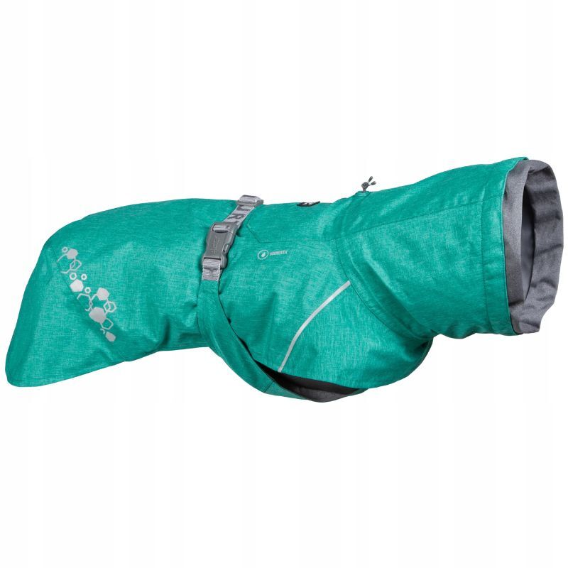 Hurtta Monsoon Coat II Eco Peacock – kurtka przeciwdeszczowa dla psa – turkusowa