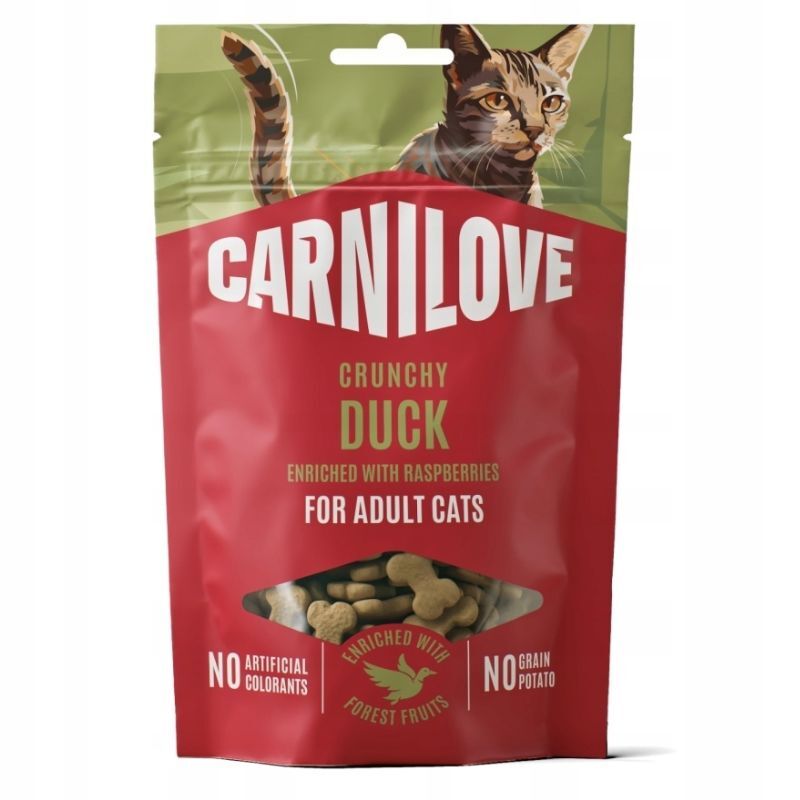 CARNILOVE CAT Soft Snack - miękkie przysmaki dla kotów - kaczka - 50g