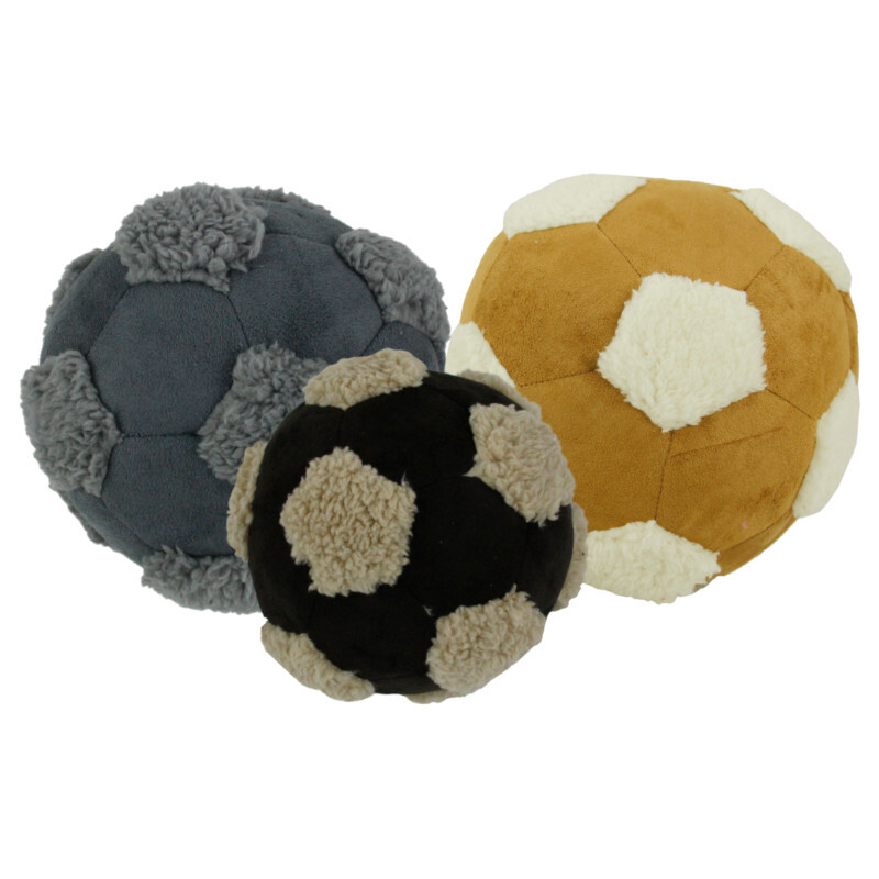 AFP LAMBSWOOL- Przytulanka piłka nożna dla psa L Ø 15 cm