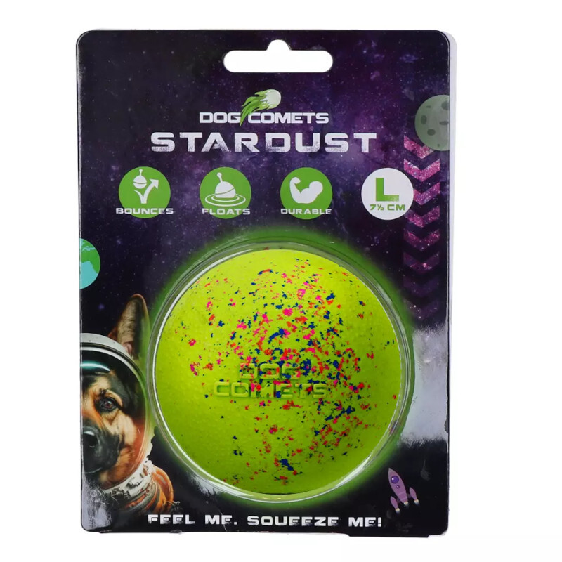 DOG COMETS GREEN L - Wytrzymała piłka z naturalnej gumy dla psa