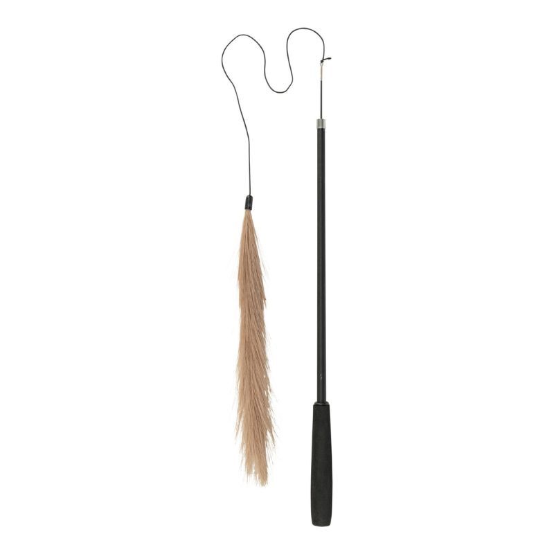 TRIXIE Teleskopowa wędka - zabawka dla kota - 42–106 cm - Piórko