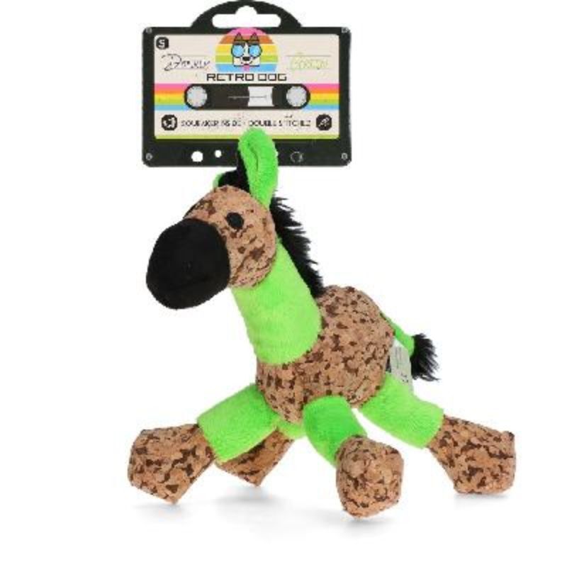 Retrodog Donkey S – pluszowa zabawka dla psa – osiołek – 20 × 25 cm
