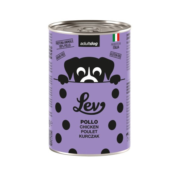 LEV DOG KURCZAK - Karma mokra dla psów 400g