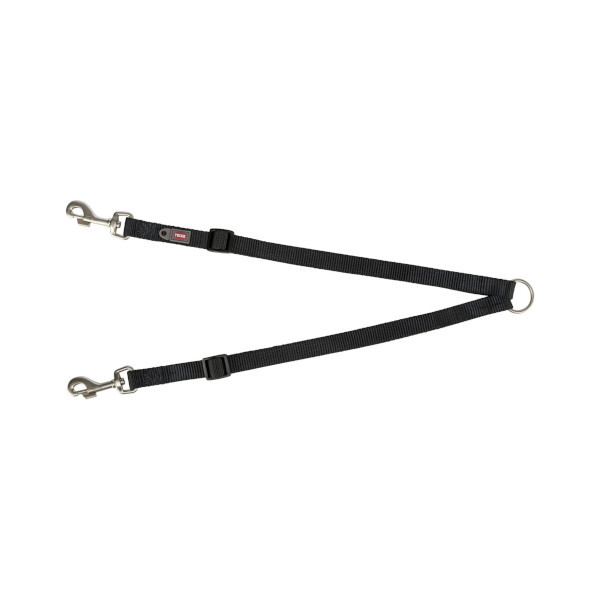 TRIXIE - Rozdzielacz do smyczy taśma czarny XS-S 40-70cm/10mm