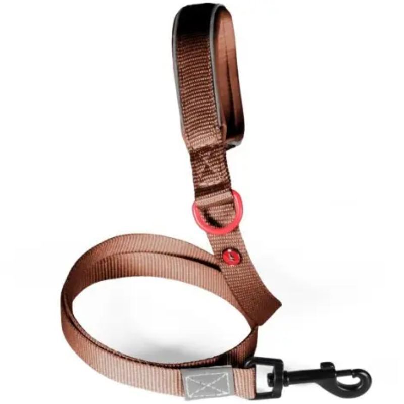 Zolux – smycz nylonowa premium dla psa - kolor mocha – 1,2 m