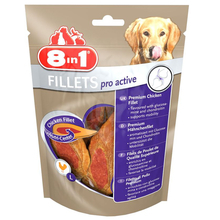 8in1 Fillets Pro Active- filety z kurczaka wzbogacone w chrondoitynę i glukozaminę dla psa 80g