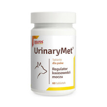 Dolfos UrinaryMet - regulator kwasowości moczu u psów z metioniną, 60 tabletek