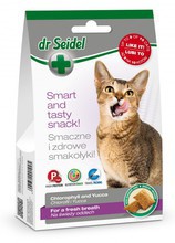 DR SEIDEL Smakołyki dla kotów na świeży oddech,  50g