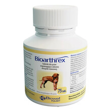 BIOWET Bioarthrex - preparat do odnowy chrząstki stawowej dla psów, 75 tabletek