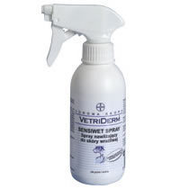 BAYER VetriDerm Sensiwet - spray nawilżający do skóry wrażliwej psów i kotów 250ml