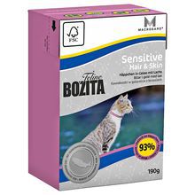 Bozita Feline Sensitive Hair & Skin- karma dla kotów z wrażliwą skórą i sierścią, ze świeżym łososiem 190g