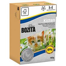 Bozita Feline Kitten - kawałeczki kurczaka w galaretce dla kotek w ciąży oraz kociąt, 190g