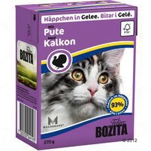 Bozita Pute- karma dla kota z indykiem w galaretce, karton 370g Zawartość mięsa 93 %!