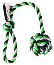 TRIXIE - piłka ze sznura z pętlą, zabawka dla psa Długość sznura 43cm!