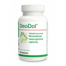 Dolfos DeoDol - preparat neutralizujący nieprzyjemne zapachy i regulujący procesy trawienne dla psów - 90 tabletek