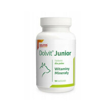 Dolfos Dolvit  Junior - preparat mineralno - witaminowy dla szczeniąt, 90 tabletek