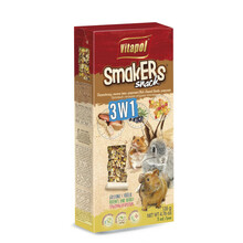 Vitapol Smakers® kolby dla gryzoni - mix 3szt owoce leśne, orzechy, popcorn