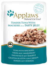 Applaws Natural Tender Tuna & Mackerel - karma dla kota z tuńczykiem i makrelą w galaretce, saszetka 70g