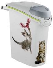 Curver Petlife Kot- praktyczny pojemnik na suchą karmę lub żwirek dla kota 10kg