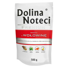 Dolina Noteci Premium Bogata w wołowinę- mokra karma dla dorosłych psów 500g