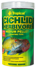 TROPICAL CICHLID HERBIVORE MEDIUM PELLET - pokarm roślinny dla dużych i średnich pielęgnic roślinożernych.