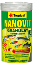 TROPICAL NANOVIT GRANULAT - pokarm podstawowy dla małych ryb akwariowych i dorastającego narybku