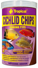 TROPICAL CICHLID CHIPS - wybarwiający pokarm w formie chipsów dla pielęgnic