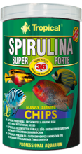 TROPICAL SUPER SPIRULINA FORTE CHIPS - roślinny pokarm w formie wolno tonących chipsów z wysoką zawartością spiruliny