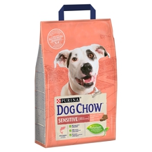 PURINA Dog Chow Sensitive Łosoś - karma dla psów wrażliwych z łososiem 2,5kg, 14kg NOWA FORMUŁA!