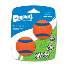 CHUCKIT! Ultra Ball Small - piłka do aportowania dla małych psów, 2szt