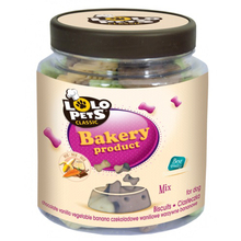 Lolo Pets Biscuits -ciasteczka w kształcie zwierzątek dla psów, słoik 210g mix smaków