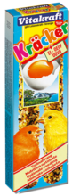 VITAKRAFT - Kräcker - kolby ziarnowe z jajkiem i witaminami dla kanarków, 2 x 54g