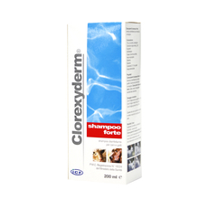 Geulincx Clorexyderm Shampoo Forte - szampon z chlorexydyną, czyszcząco-dezynfekujący dla psów i kotów, 200ml