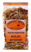 HERBAL PETS Płatki Kwiatów - karma uzupełniająca dla królików, koszatniczek, szynszyli i świnek morskich, 30g