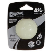 CHUCKIT! Max Glow Ball S - świecąca piłka do aportowania dla małych psów