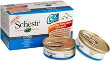 SCHESIR Tuńczyk w Sosie Własnym Pakiet 6x50g- 100% naturalna karma dla kotów