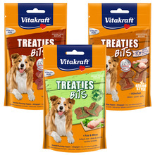 VITAKRAFT - TREATIES BITS - pieczone mięsne paszteciki, przysmak dla psa, 120g