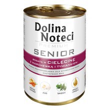 DOLINA NOTECI Senior - mokra karma z cielęciną dla starszych psów, 400g