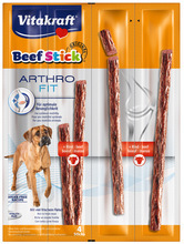 VITAKRAFT - BEEF STICK ARTHRO FIT - Karma uzupełniająca, przeznaczona dla psów, które mają problemy ze stawami, 4 szt, 48g