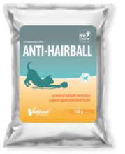 Vetfood Anti-Hairball - suplement diety dla kotów eliminujący kule włosowe, 100g